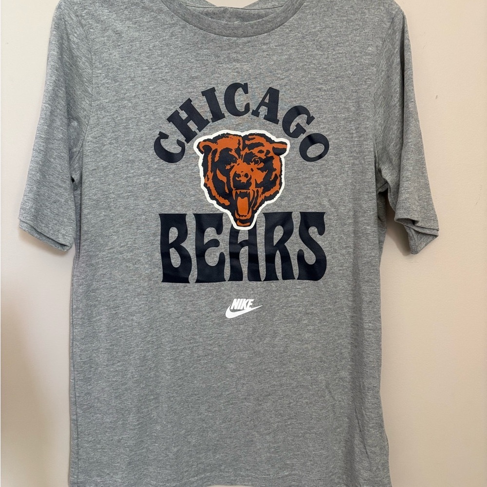 Nike NFL Gray Chicago Bears Kids Short Sleeve Tee NWT